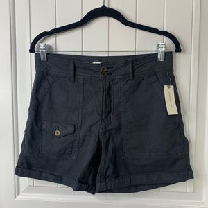 Anthropologie The Wanderer Shorts‎ Utility Pockets Cuffed Hem blue Size 26